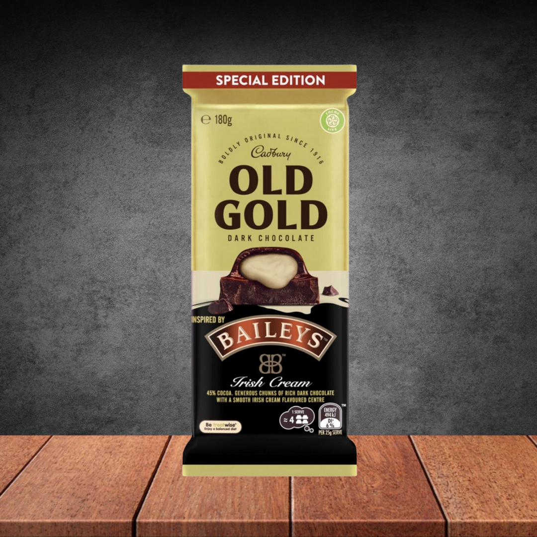 Cadbury Old Gold Baileys Chocolate Block 180g