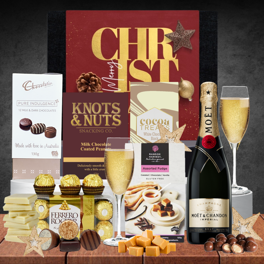 Champagne & Chocolate Melbourne Christmas Hamper Featured Image