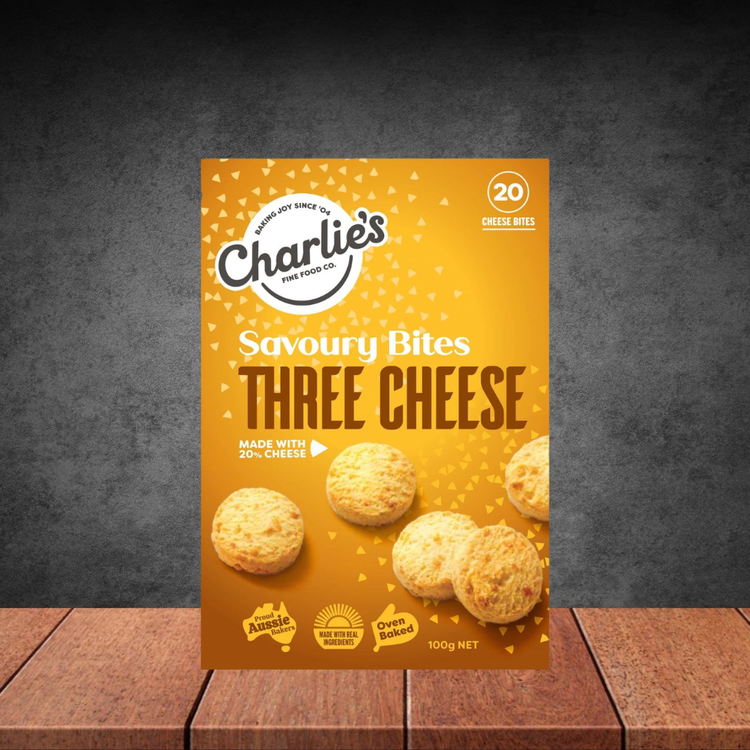 Charlie's Fine Foods Three Cheese Mini Cheese Bites 60g