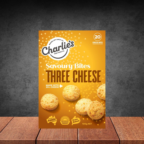 Charlie's Fine Foods Three Cheese Mini Cheese Bites 60g