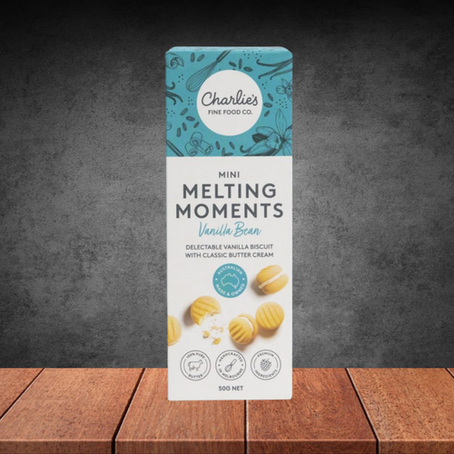 Charlie's Fine Foods Co. Vanilla Bean Mini Melting Moments 50g