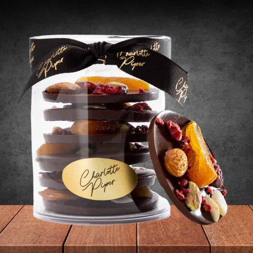 Charlotte Piper Dark Chocolate Mendiant 115g