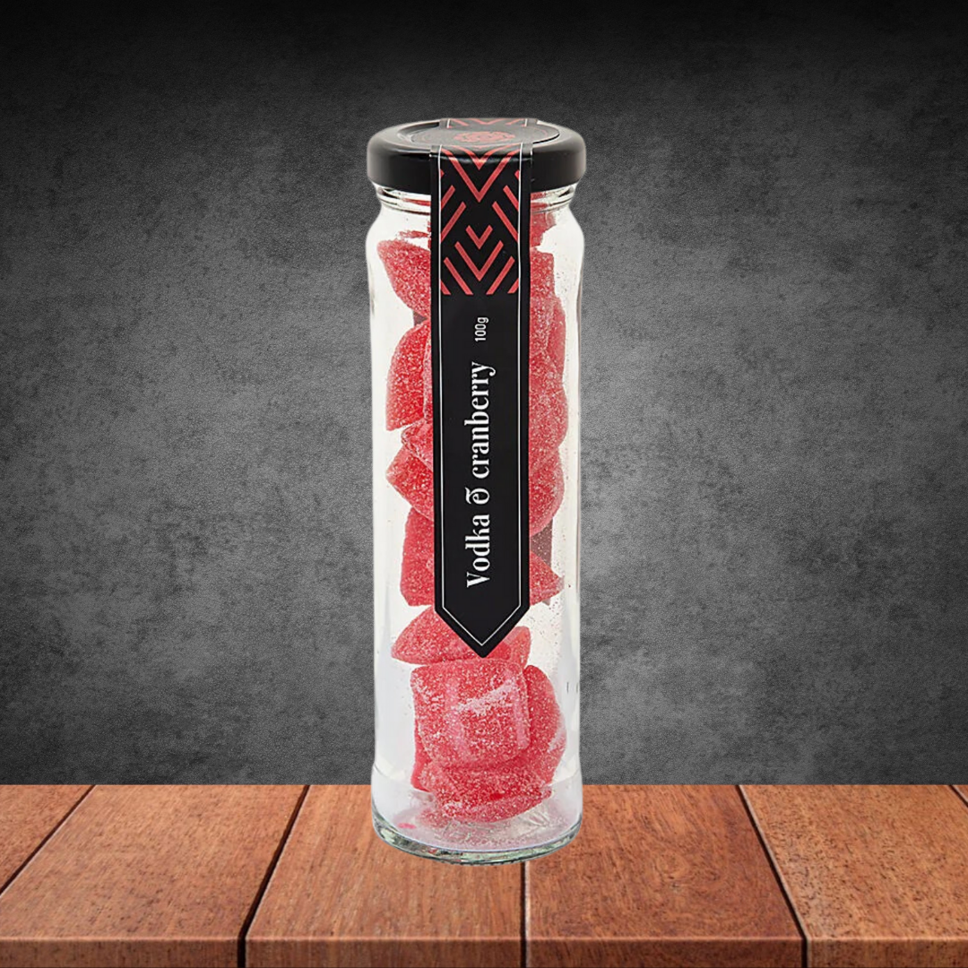 Chocamama Vodka & Cranberry Flavoured Rock Candy 100g