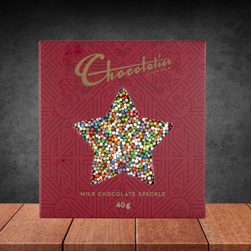 Chocolatier Christmas Star Speckle 40g