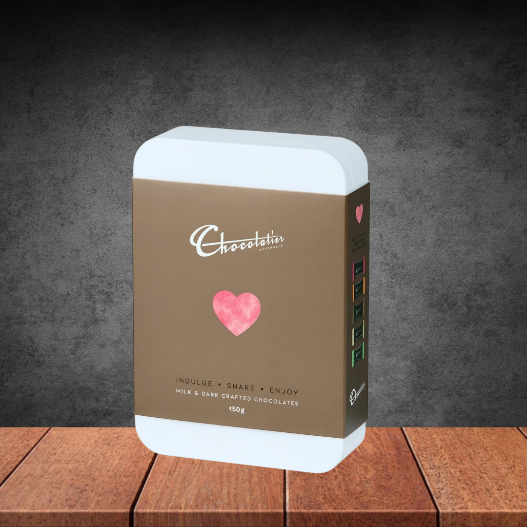 Chocolatier Delights Milk & Dark Crafted Chocolates Tin 150g