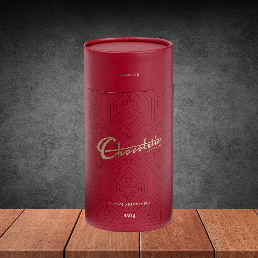 Chocolatier Festive Assortment Canister 130g Xmas