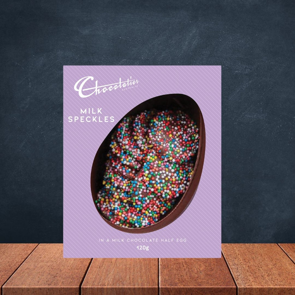 Chocolatier Half Egg with Speckles Milk 120g