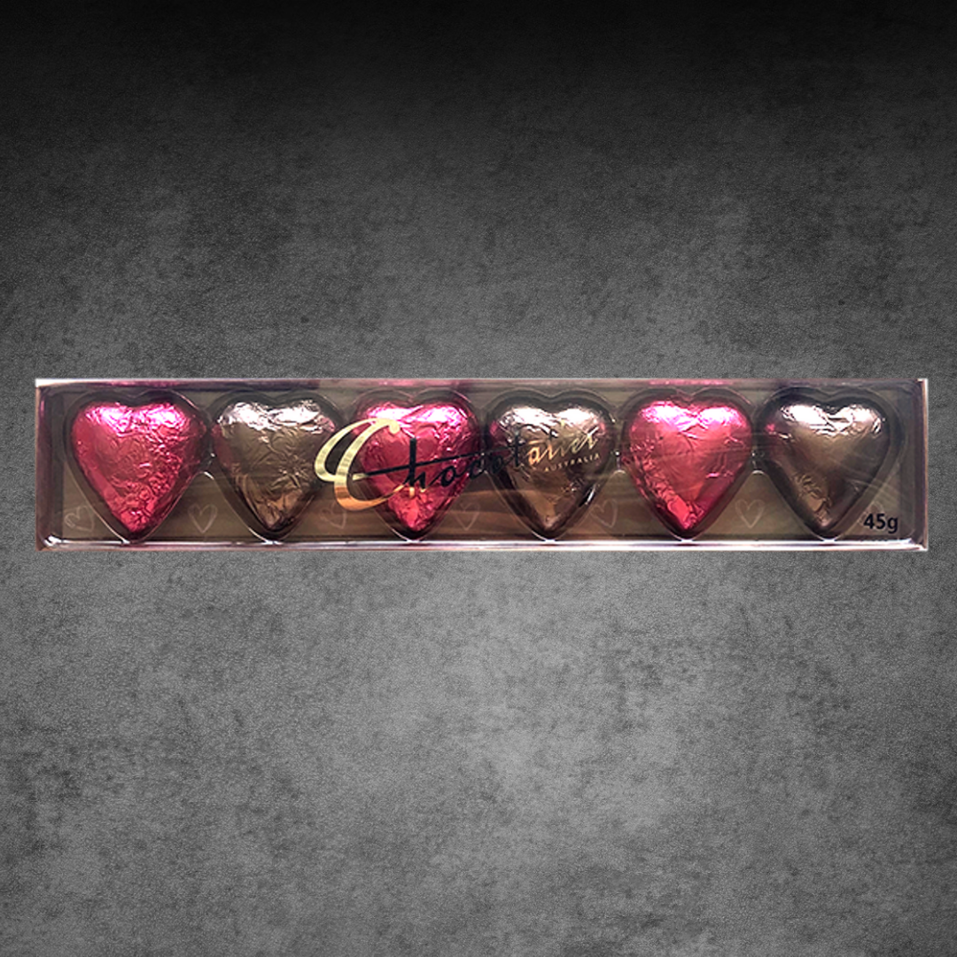 Chocolatier Pink & Mocha Hearts 45g