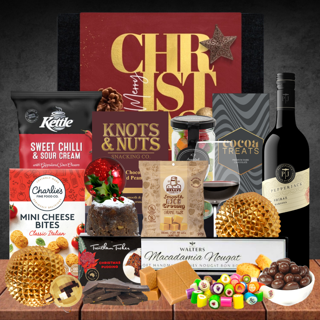 Christmas Pudding & Melbourne Wine Hamper Featured Image