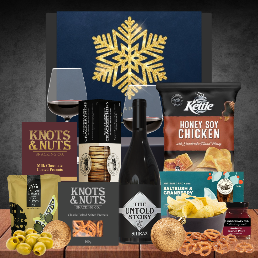 Christmas Shiraz Wine Melbourne Hamper Featured Image