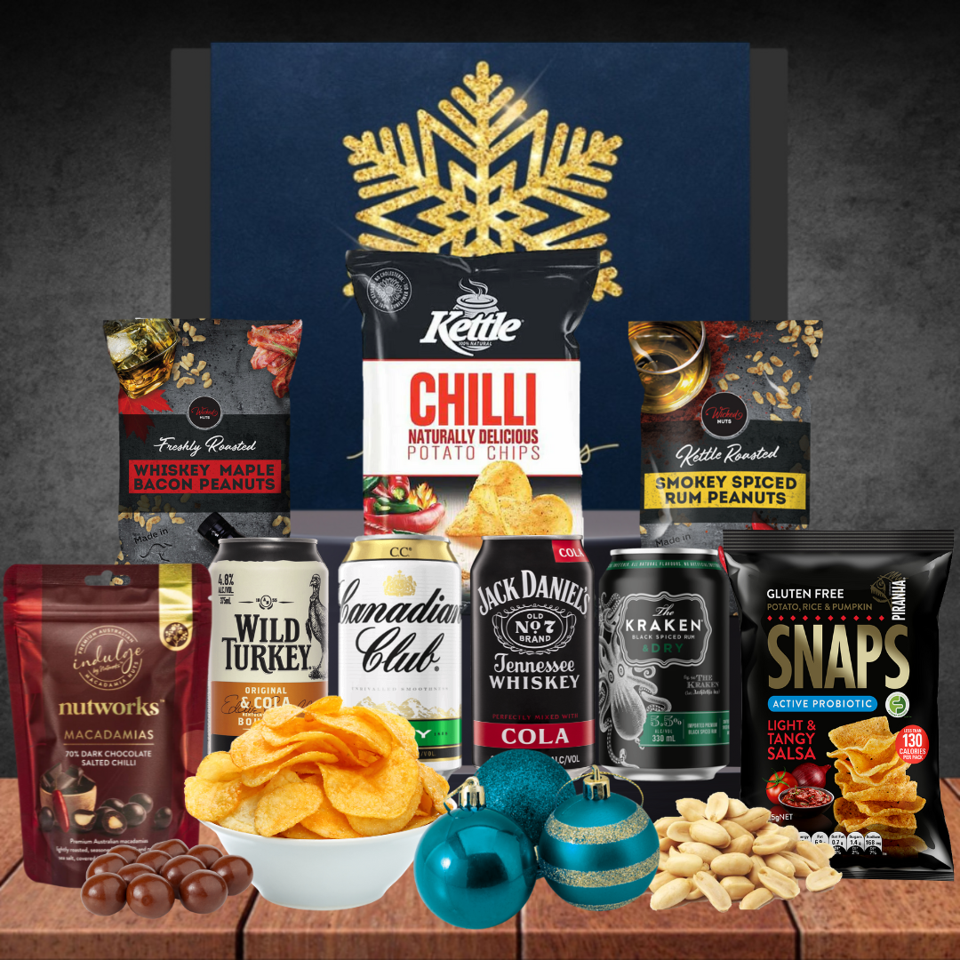 Christmas Whiskey & Rum Melbourne Hamper Featured image