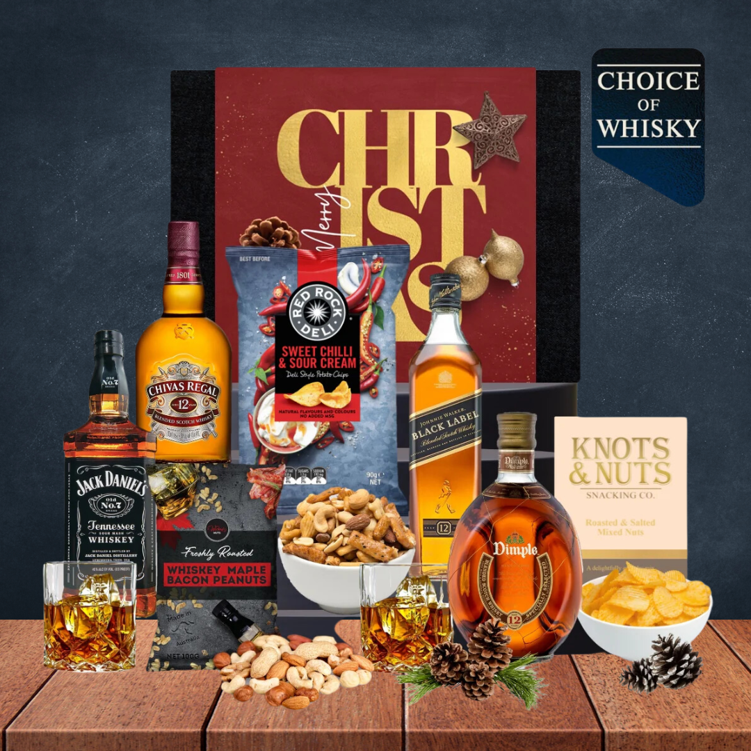 Melbourne Whiskey & Snack Christmas Hamper