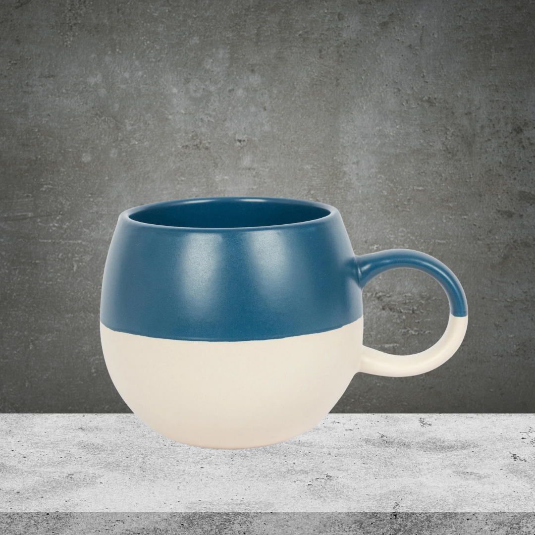 Dipped Sphere Stoneware Mug - Navy 340ml