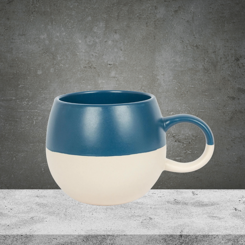 Dipped Sphere Stoneware Mug - Navy 340ml
