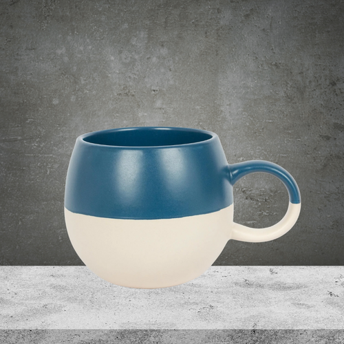 Dipped Sphere Stoneware Mug - Navy 340ml