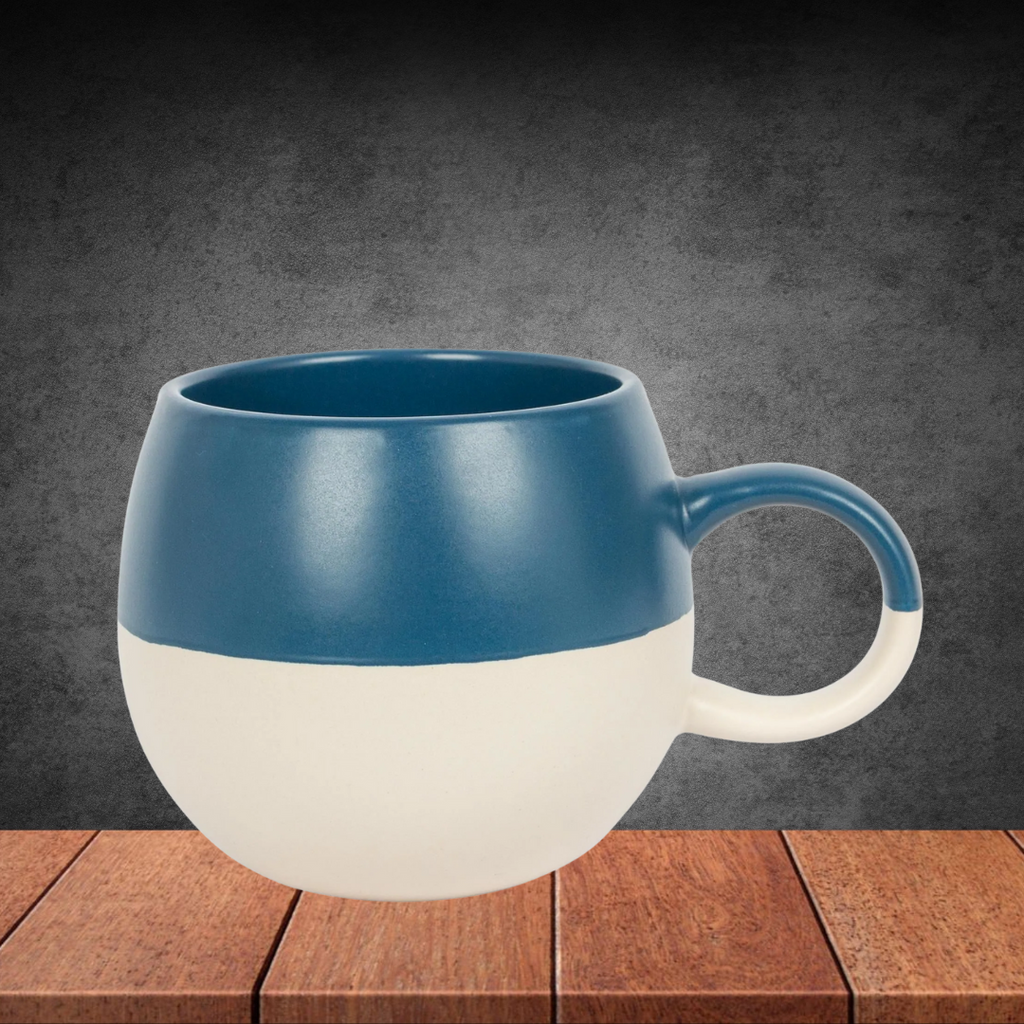 Dipped Sphere Stoneware Mug - Navy 340ml