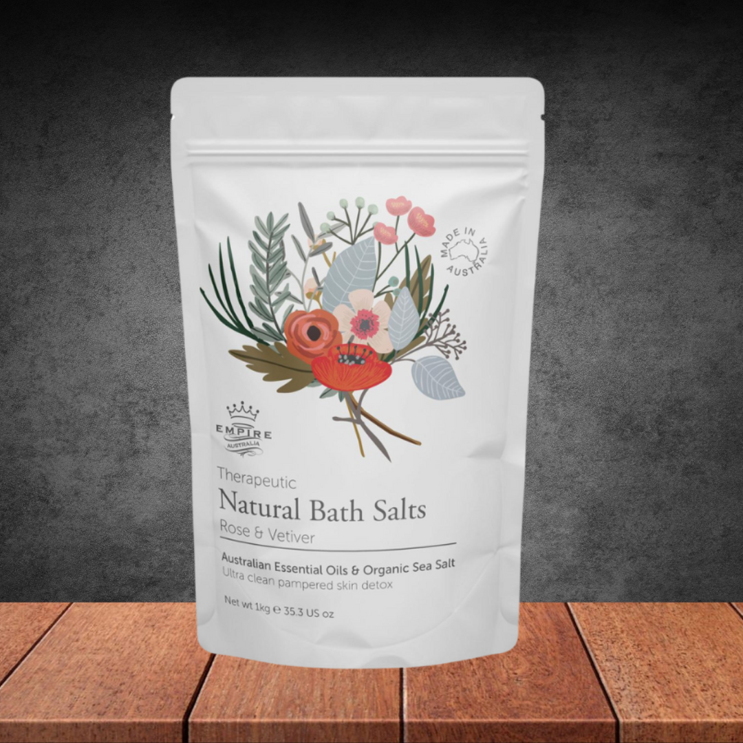 Empire Australia Therapeutic Rose & Vetiver Bath Salt