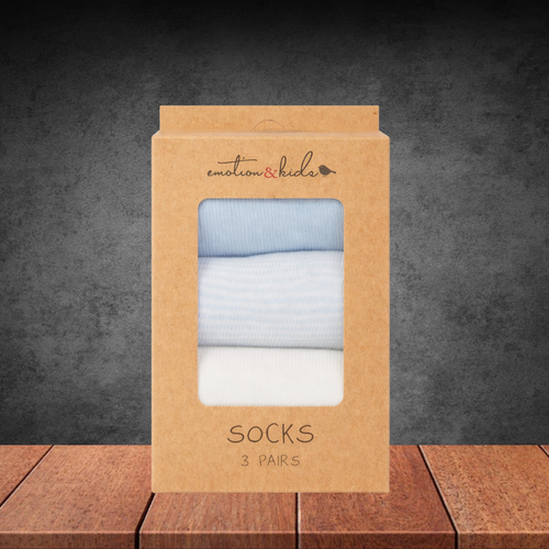 Emotion & Kids Blue Classic Socks 3 Pack
