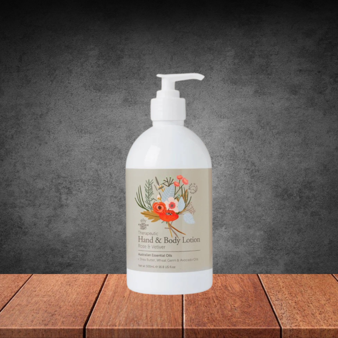 Empire Australia Therapeutic Rose & Vetiver Hand And Body Lotion