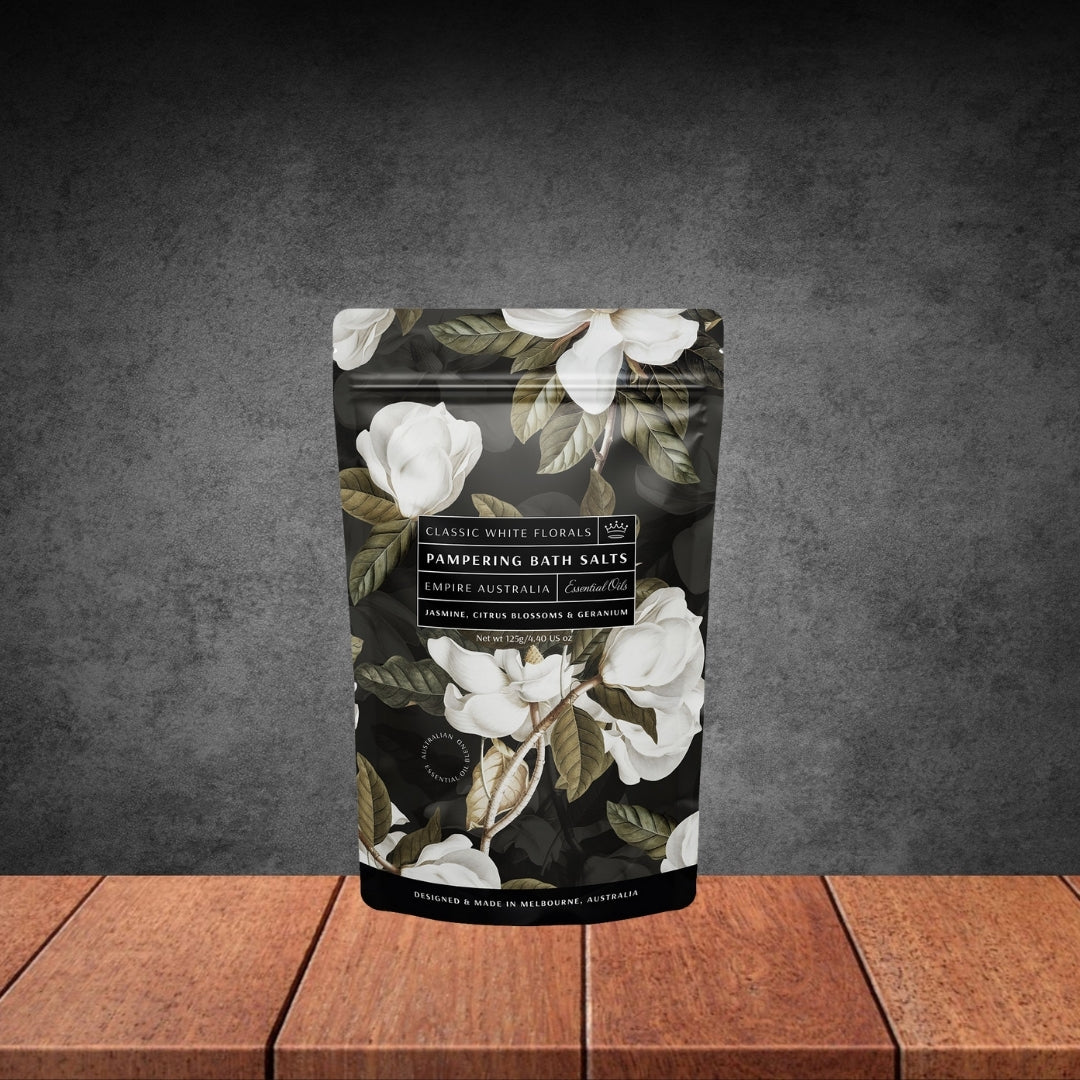 Empire Australia Classic White Florals Bath Salts 125g