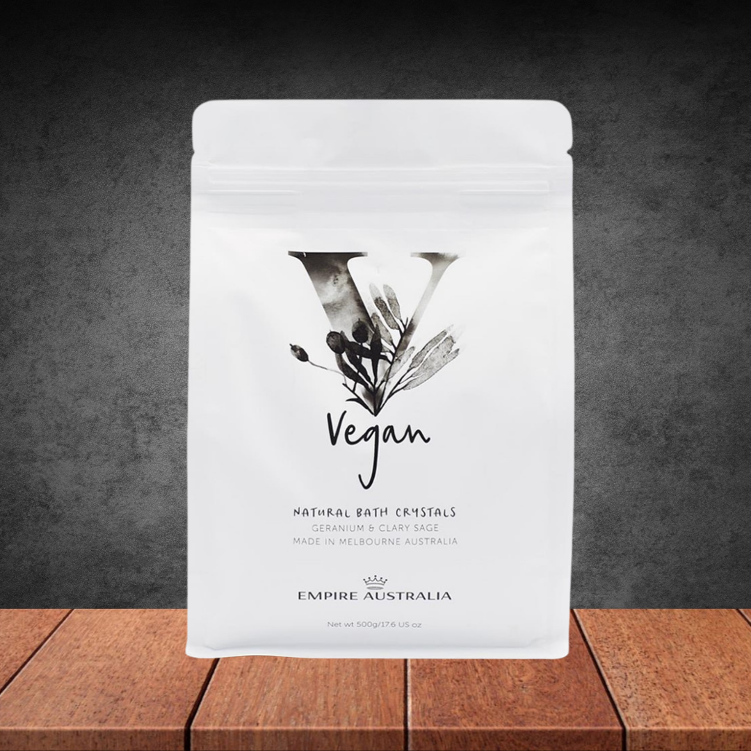 Empire Australia Vegan Geranium & Clary Bath Crystals 500g