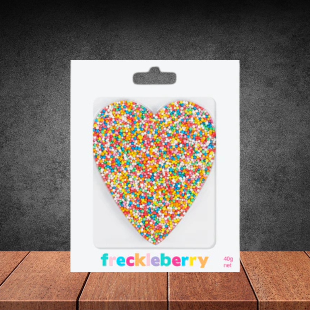 Freckleberry Vegan Friendly Dark Freckle Heart 40g