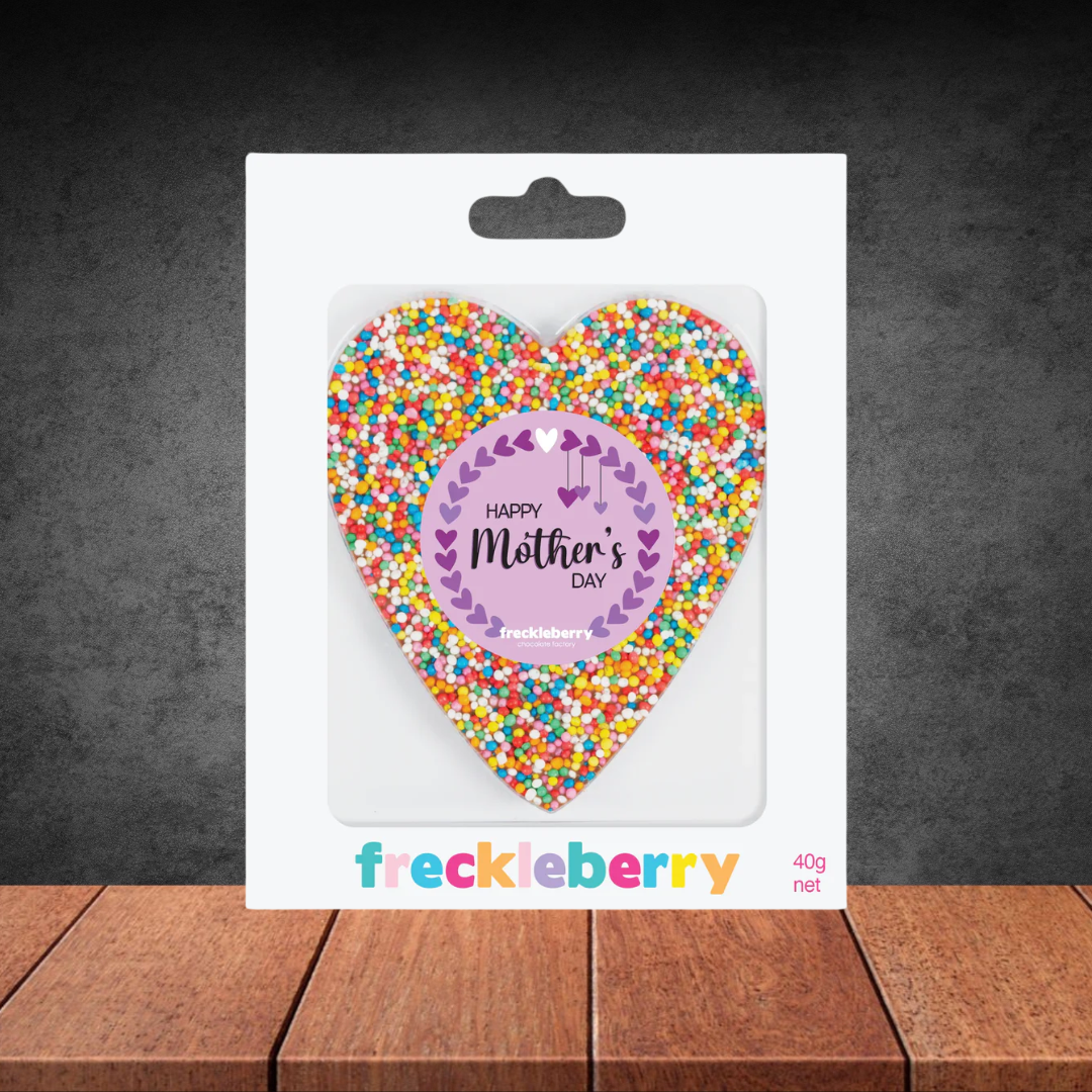 Freckleberry Mother's Day Chocolate Freckle Heart 40g