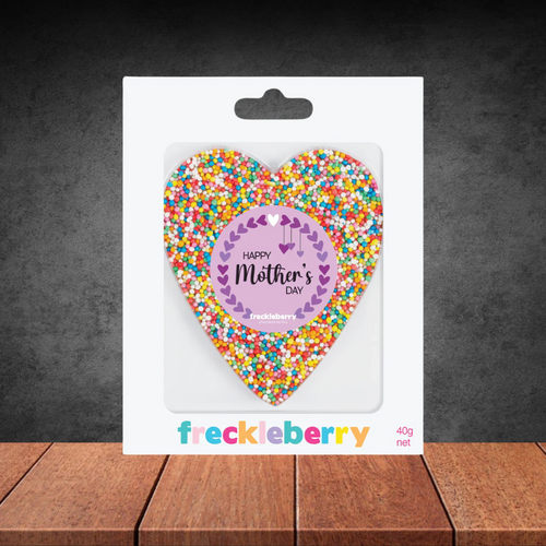 Freckleberry Mother's Day Chocolate Freckle Heart 40g