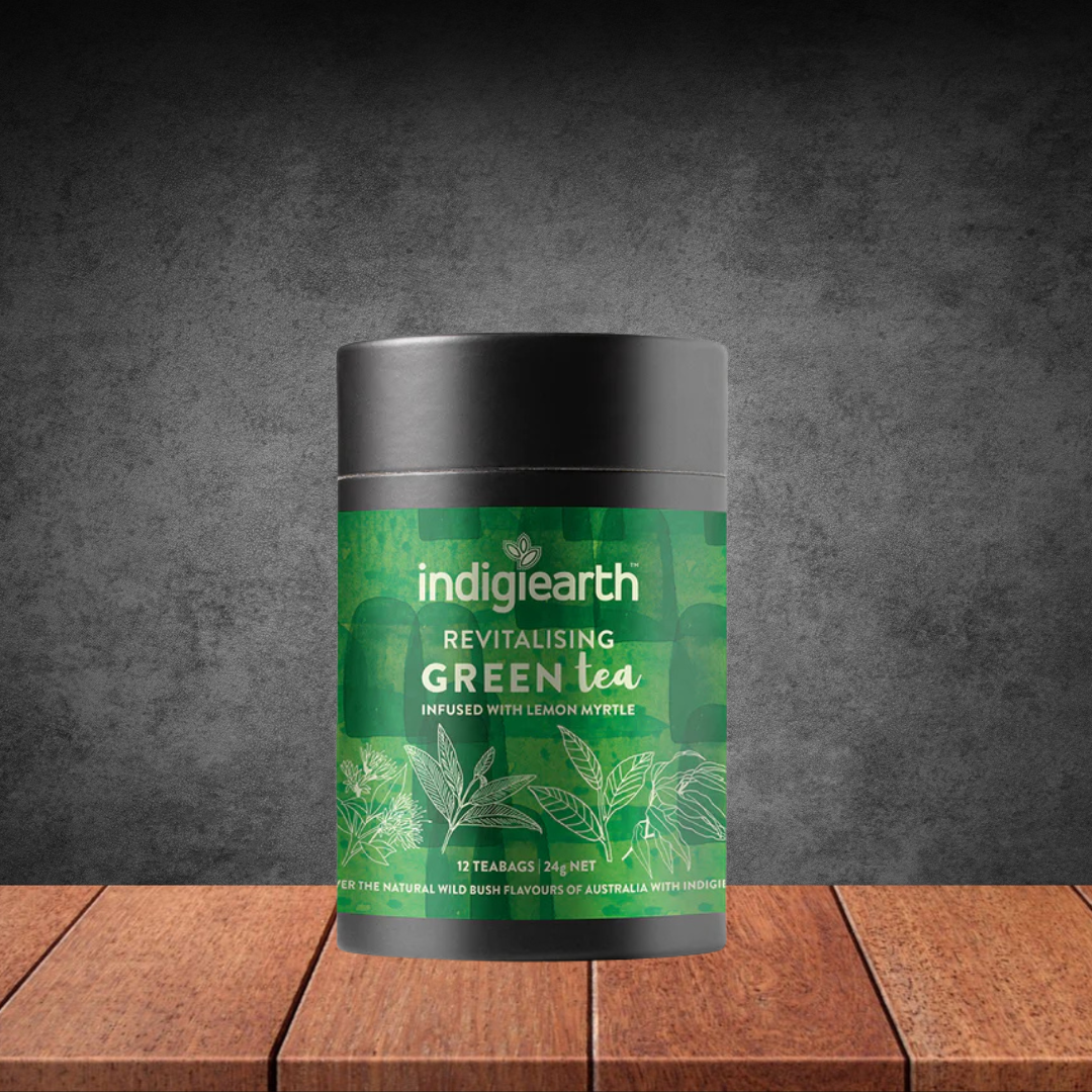 Indigiearth Revitalising Green Tea x 12 Tea Bags 24G