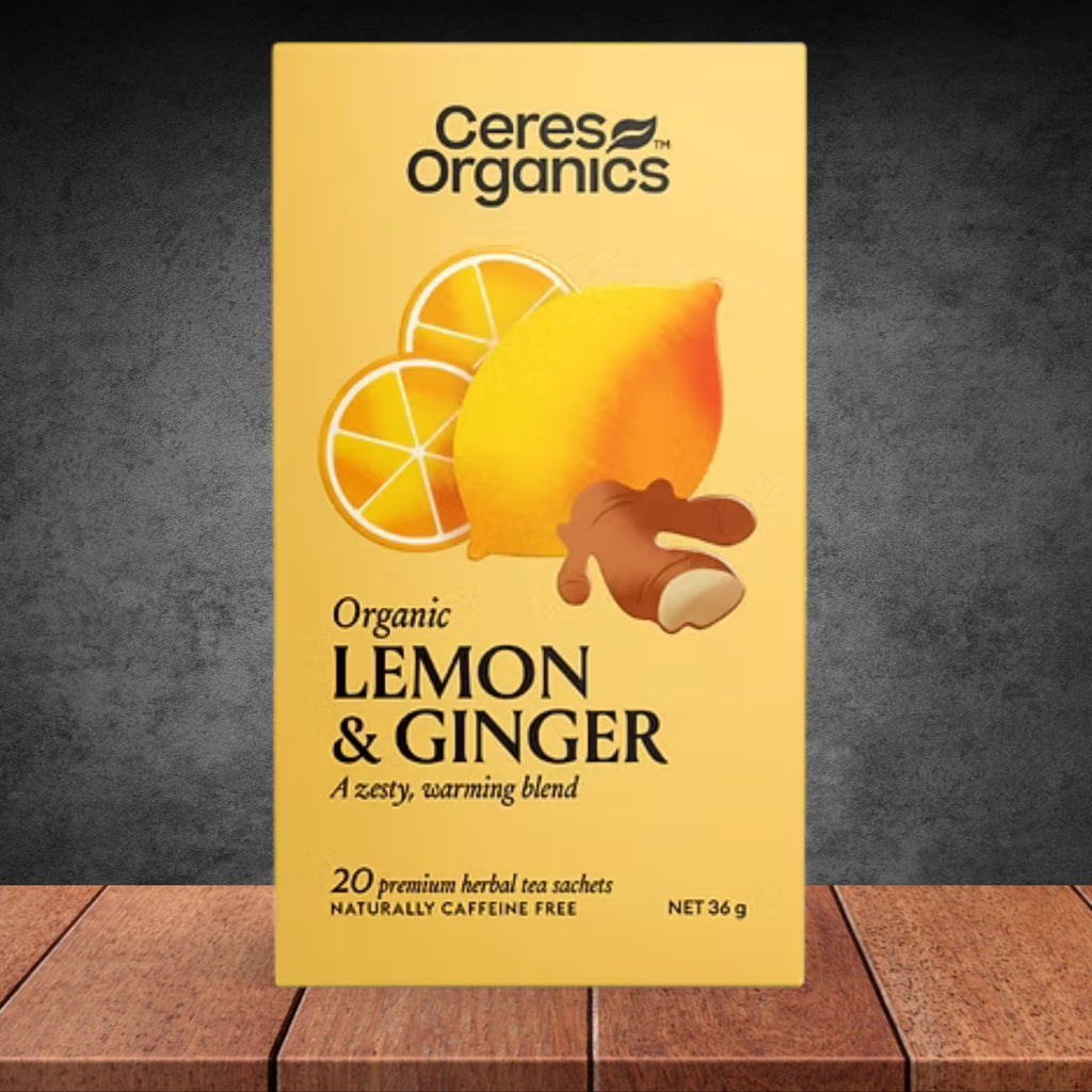 Ceres Organic Lemon & Ginger Herbal Tea 20pk