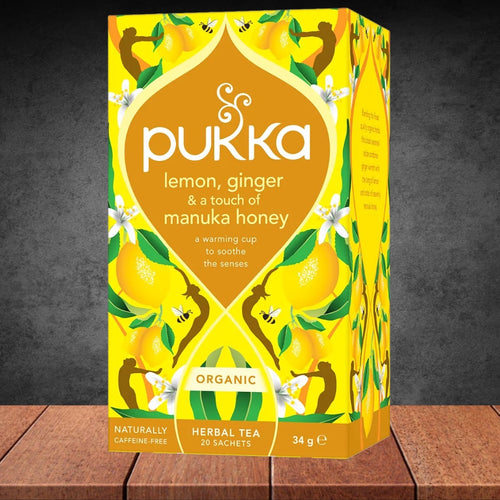 Pukka Organic Lemon, Ginger & Manuka Honey Tea 20pk