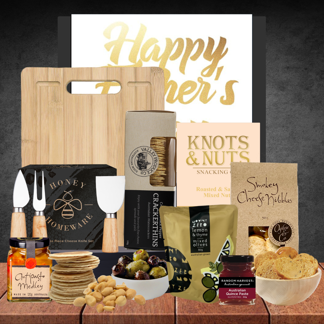 Cheese Board & Crackers Hamper For Dad