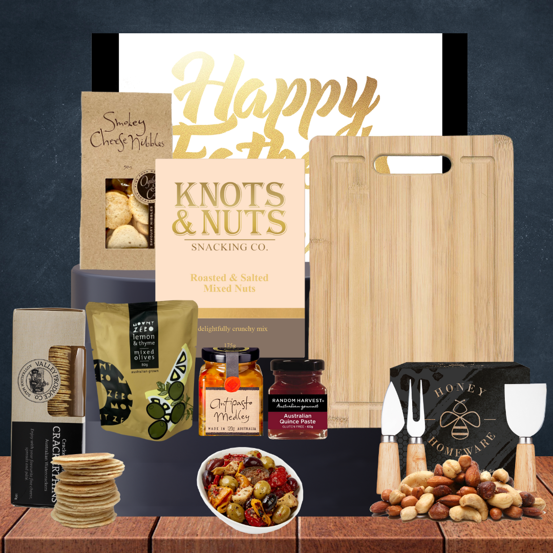 Cheese Board & Crackers Hamper For Dad