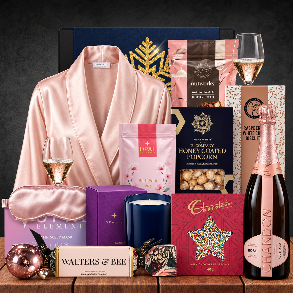 Christmas Pamper Hamper With Chandon Rose