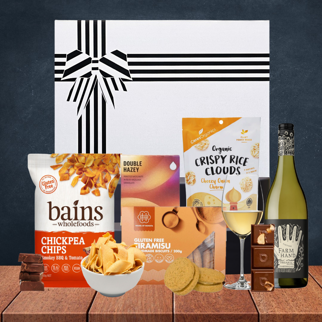 Vegan Delights & Chardonnay Hamper