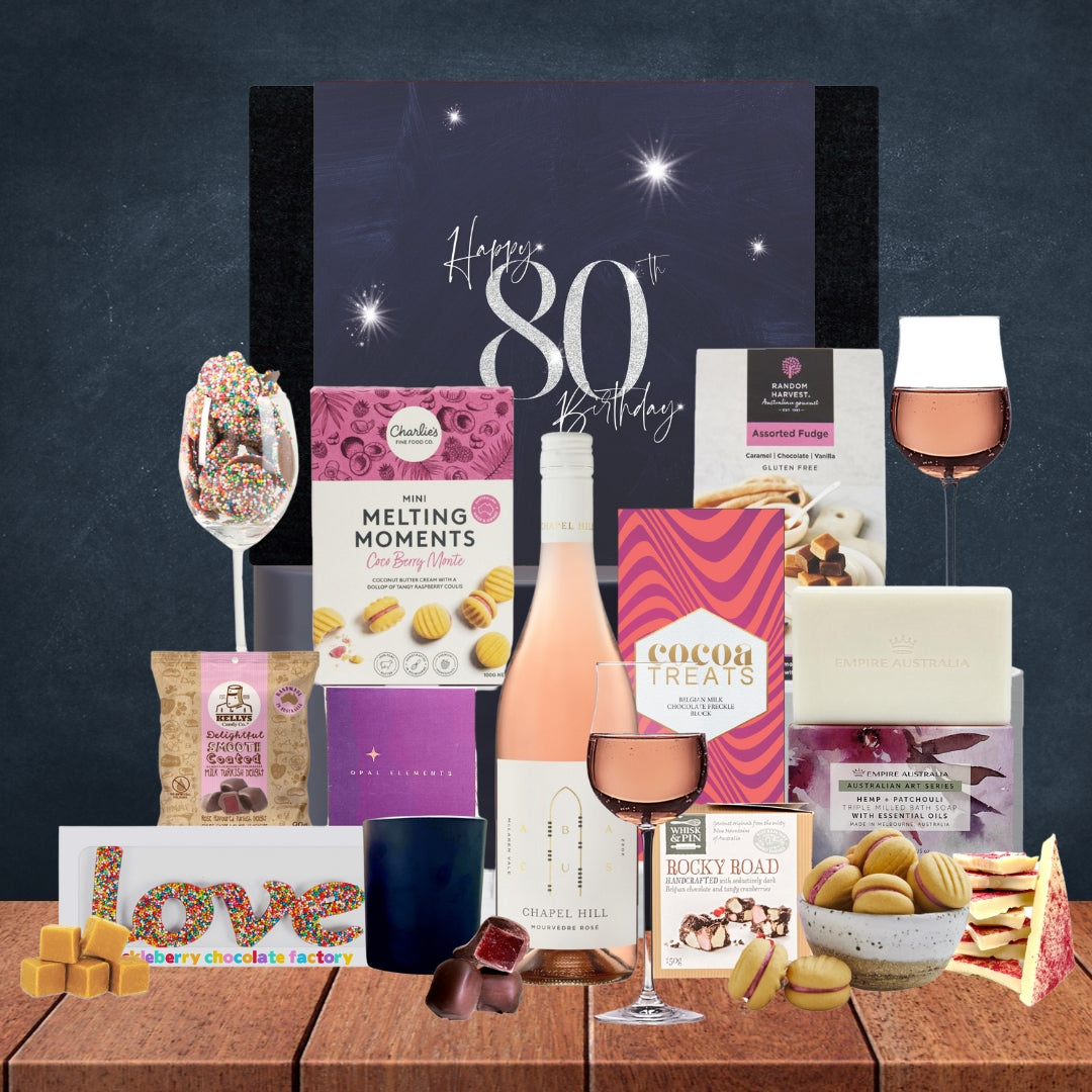 Happy 80th Relax with Rose Hamper