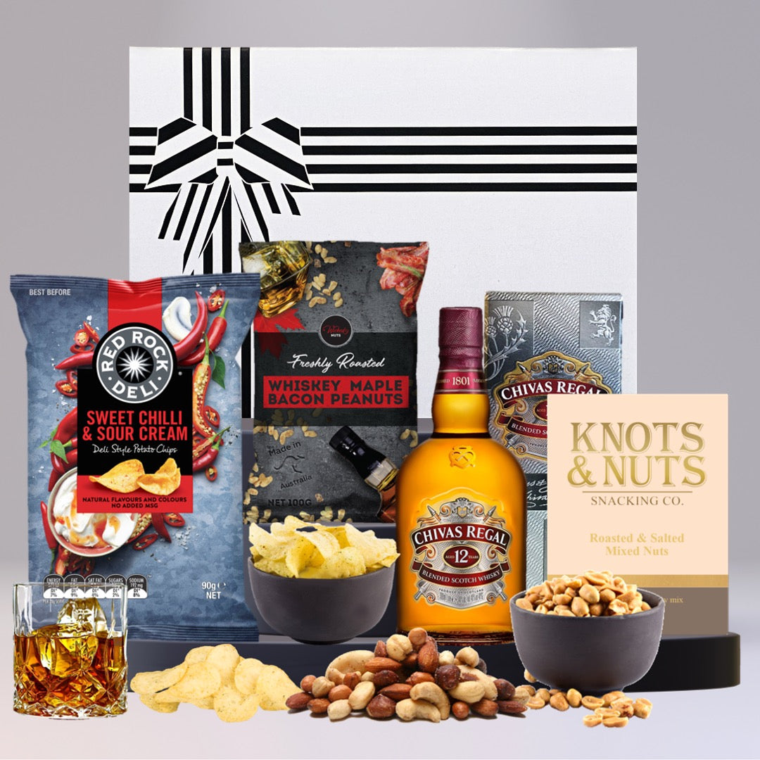 Melbourne Whiskey & Snack Christmas Hamper