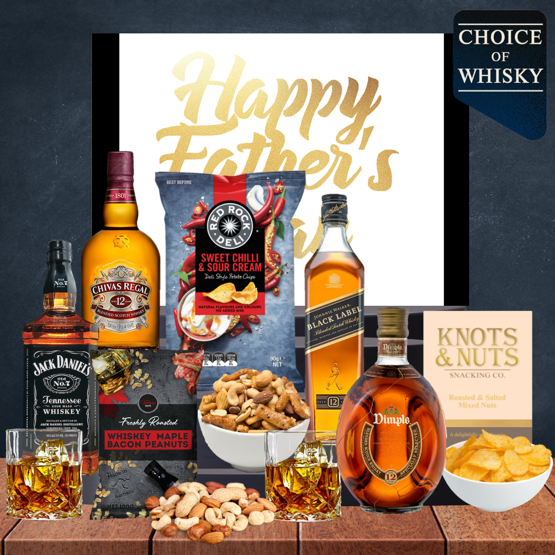 Whisky & Snack Hamper For Dad