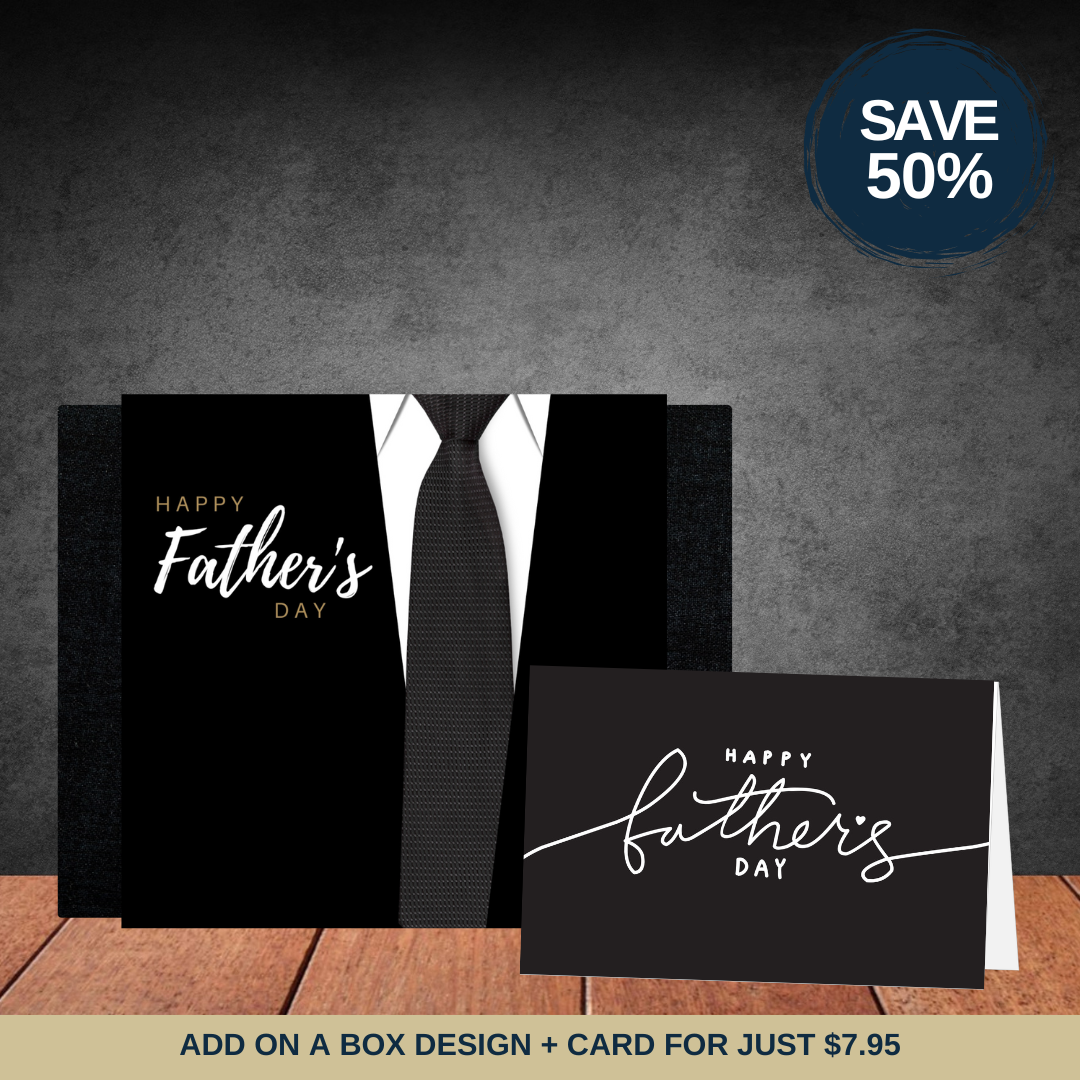 Father's Day Tie Sleeve + Father's Card Bundle