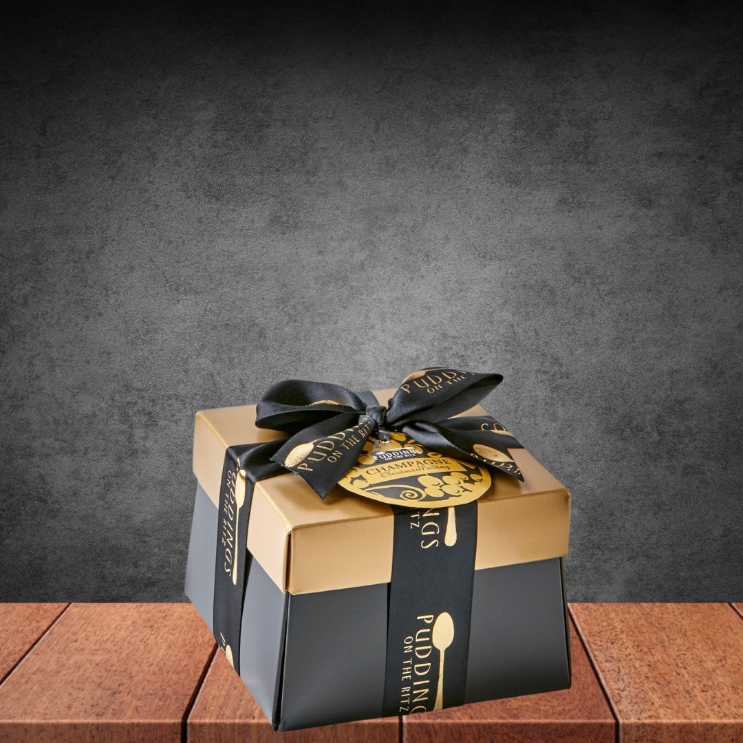 GOURMET MERCHANT French Champagne Christmas Pudding Presentation Pack 500G