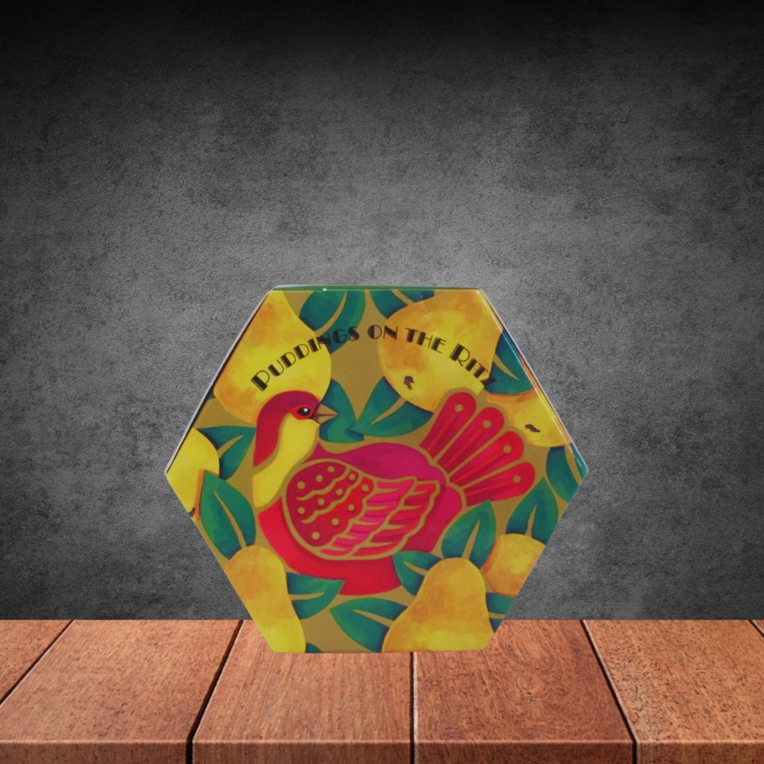 Partridge in a Pear Tree – Christmas Cake Hexagonal Pack 200g