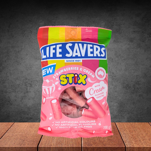 Life Savers Strawberries & Cream Stix 200g