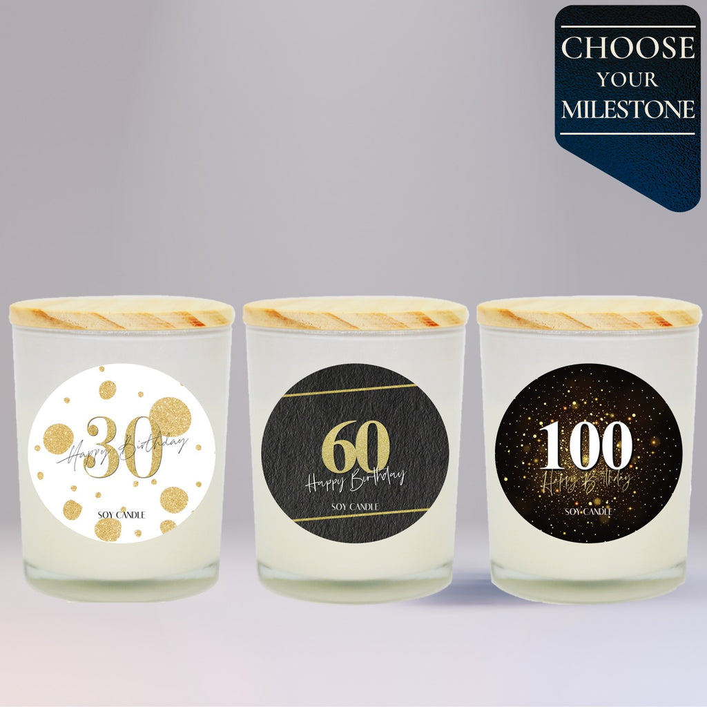 Milestone Birthday Soy Candle