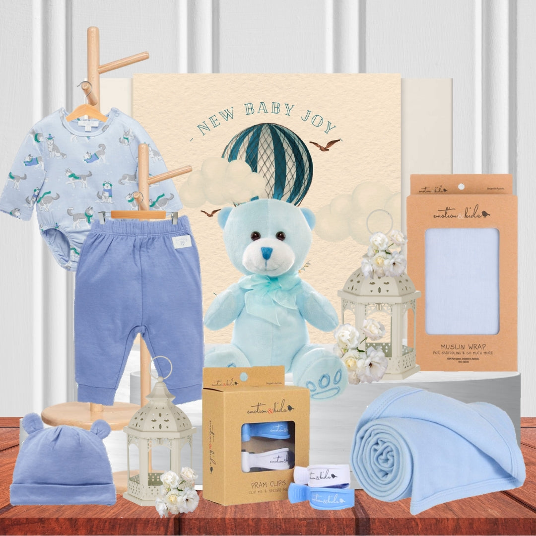 Blue Baby Birthday Hamper