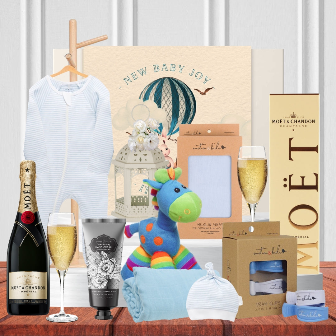 Boy's Arrival Moet Celebration