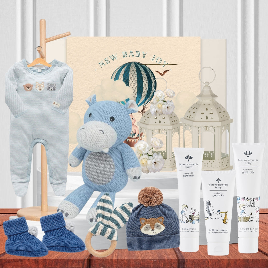 Baby Blue Cuddles Hamper