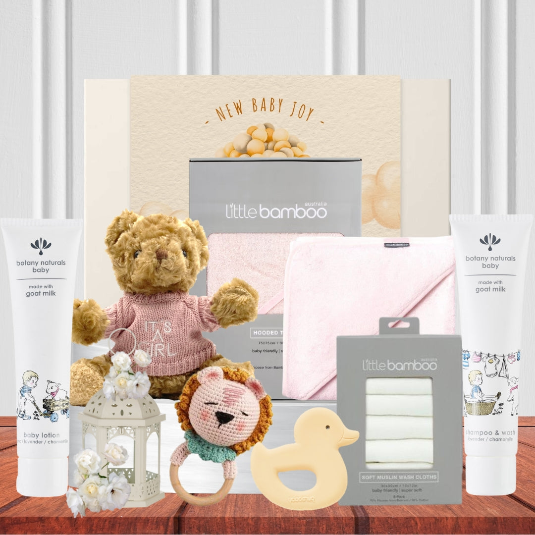Precious Pink Bathtime Baby Hamper