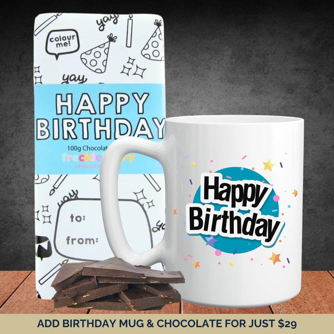 Birthday Mug & Chocolate Extras Bundle