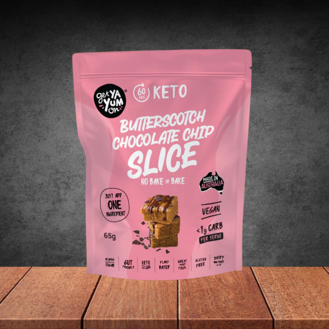 Get Ya Yum On Butterscotch Chocolate Chip Slice 65g