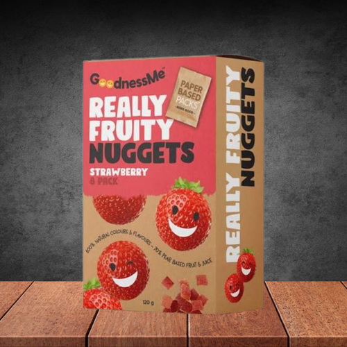 Goodness Me Strawberry Fruit Nuggets120g